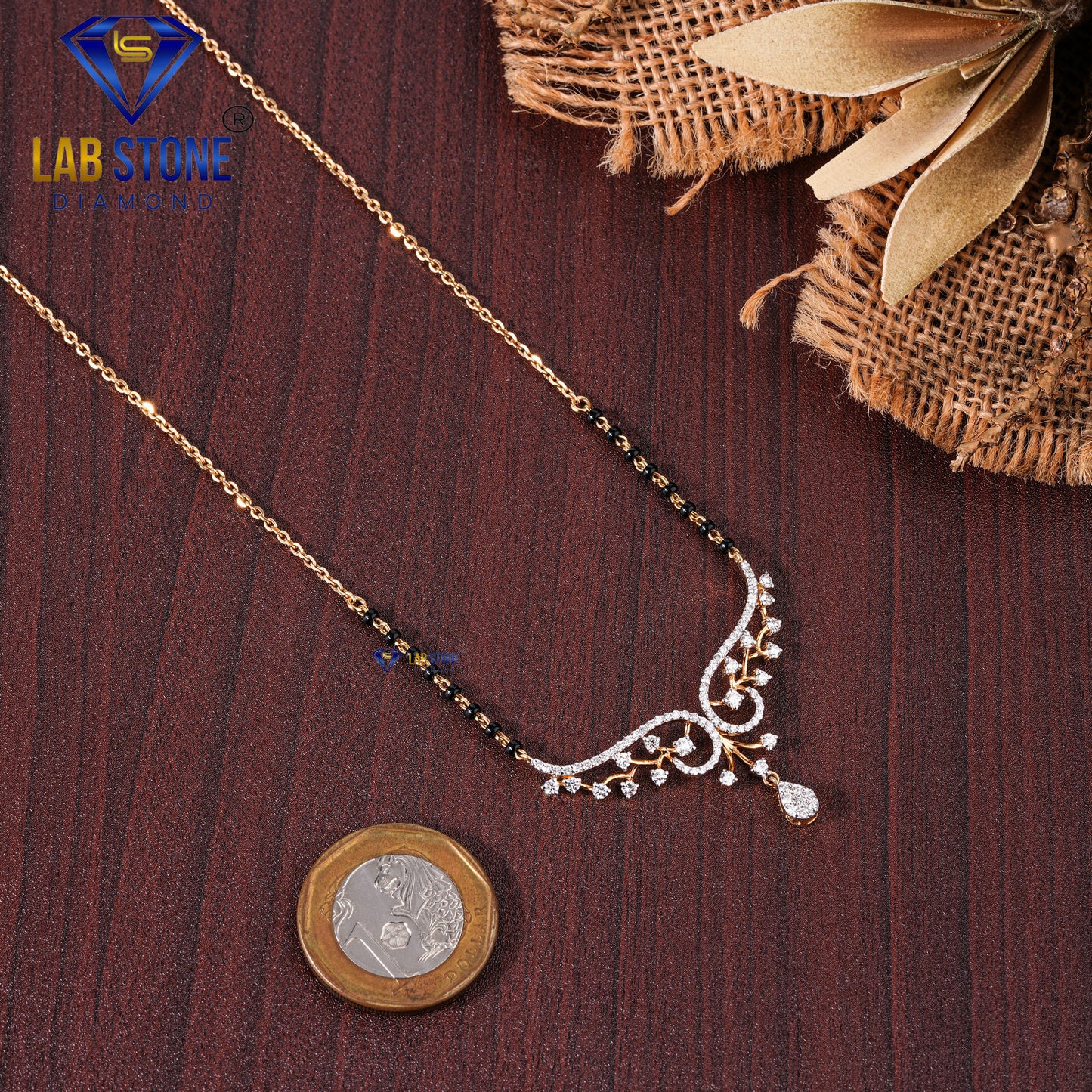 0.90 TDW Round Cut Diamond Women’s Mangalsutra