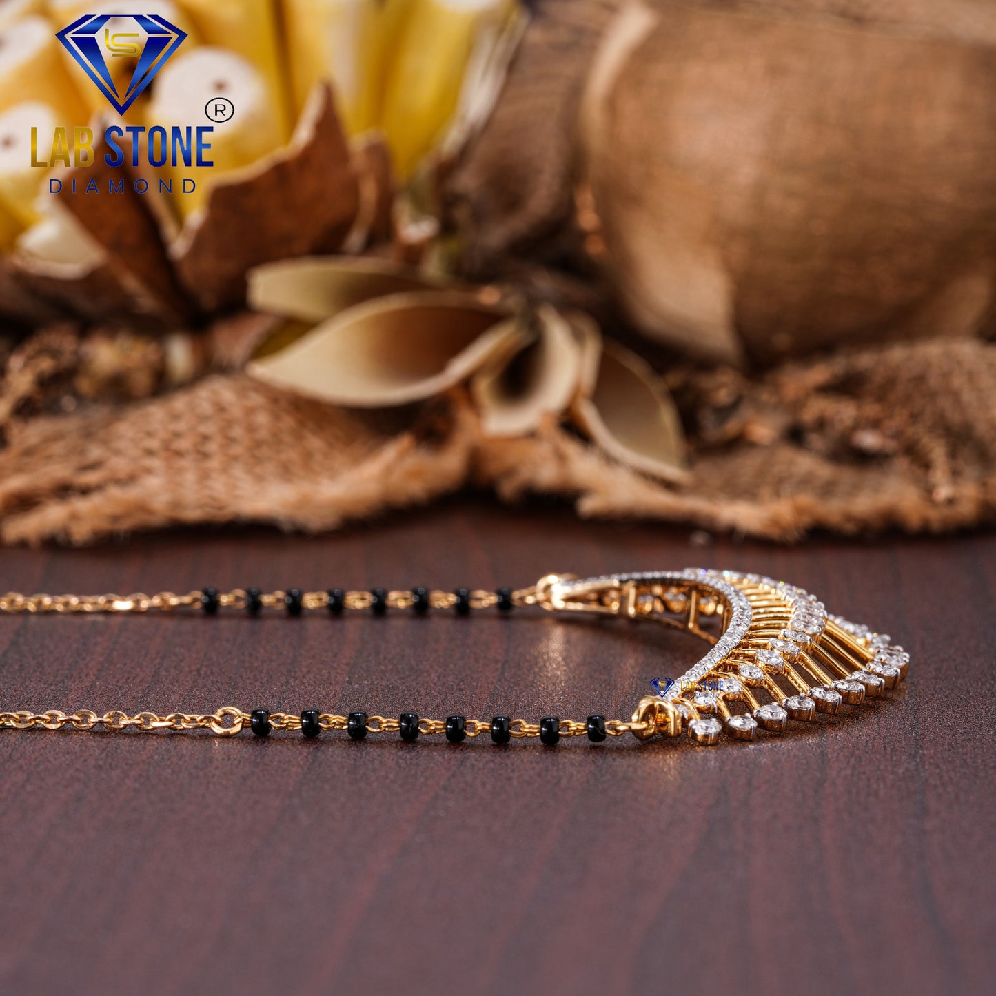 2.10 TDW Round Cut Diamond Women’s Custom Mangalsutra