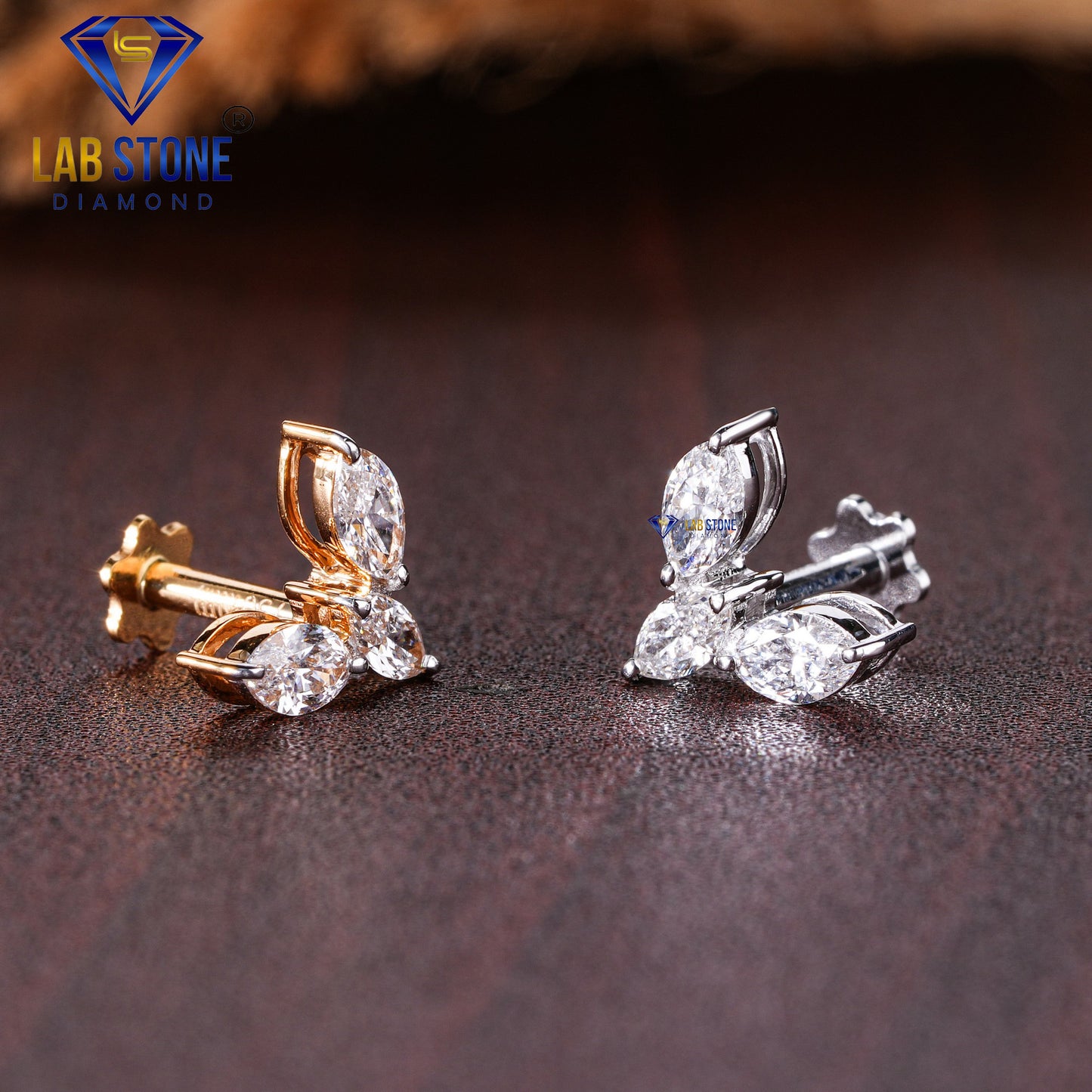 0.52 TDW Marquise Cut Diamond Piercing