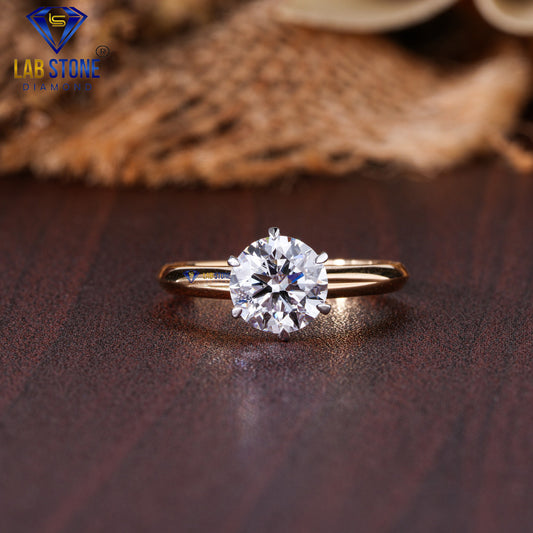 Round Cut Diamond Solitaire Ring 2.00 TDW