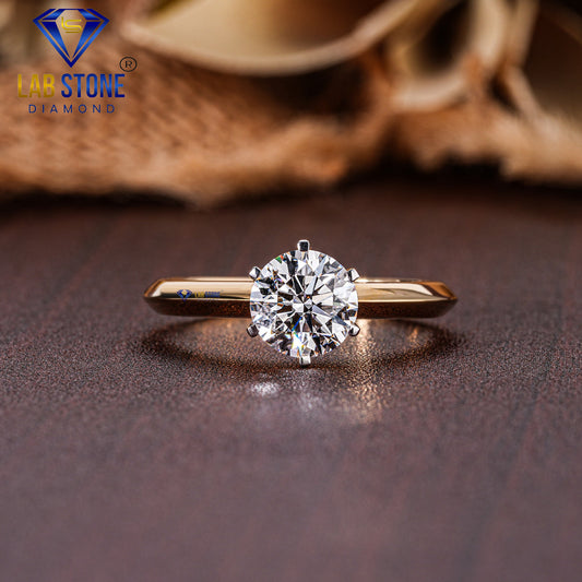 1.25 TDW Round Cut Diamond Women’s Solitaire Ring