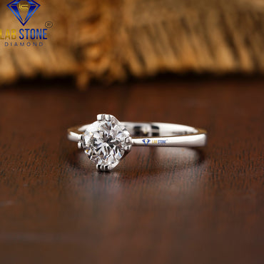 0.92 TDW Round Cut Women’s Solitaire Diamond Ring