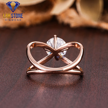 1.65 TDW Round Cut Women’s Split Band Solitaire Diamond Ring