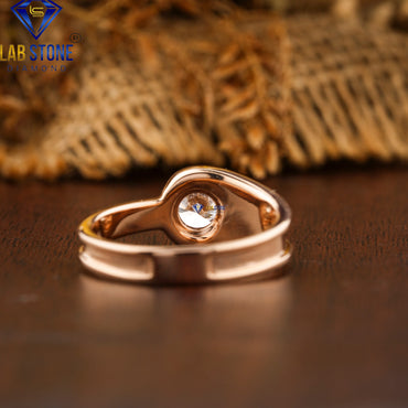 0.82 TDW Round Cut Daimond Women’s Solitaire Ring