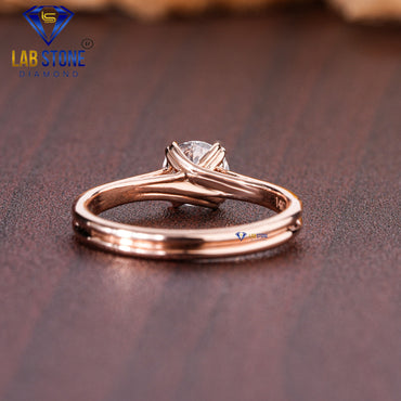 Round Cut Diamond Solitaire Ring 0.80 TDW