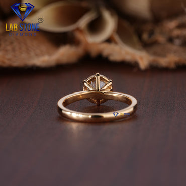 1.98 TDW Round Cut Diamond Women’s Solitaire Ring