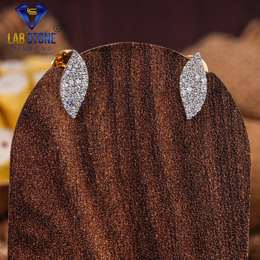 0.49 TDW Round Cut Diamond Stud Earring