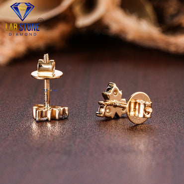 0.39 TDW Round Cut Diamond Stud Earring