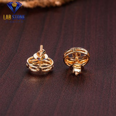 0.10 TDW Round Cut Diamond Stud Earring
