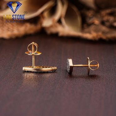 0.49 TDW Round Cut Diamond Stud Earring