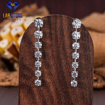 29.06 TDW Round Cut Diamond Women's Tennis Necklace