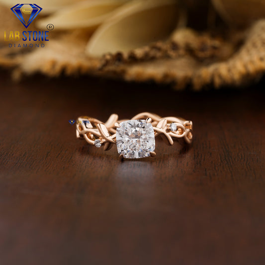 1.62 TDW Round Cut Women’s Three Stone Diamond Ring