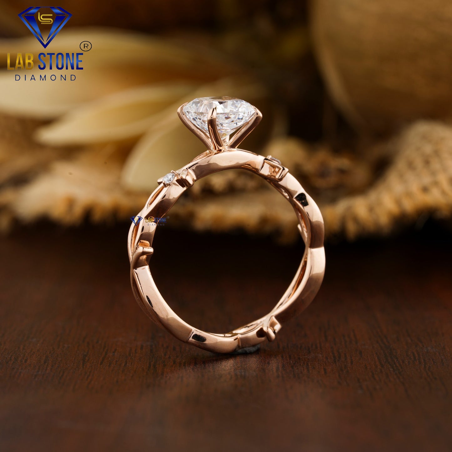 1.62 TDW Round Cut Women’s Three Stone Diamond Ring