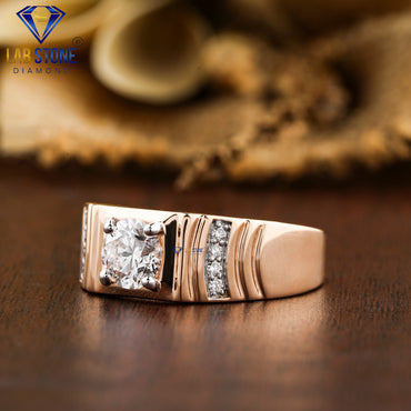 1.004 TDW Round Cut Men’s Engagement Diamond Ring