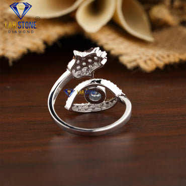 0.79 TDW Round Cut Diamond Women’s Engagement Ring