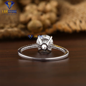 1.396 TDW Round Cut Women's Engagement Diamond Ring