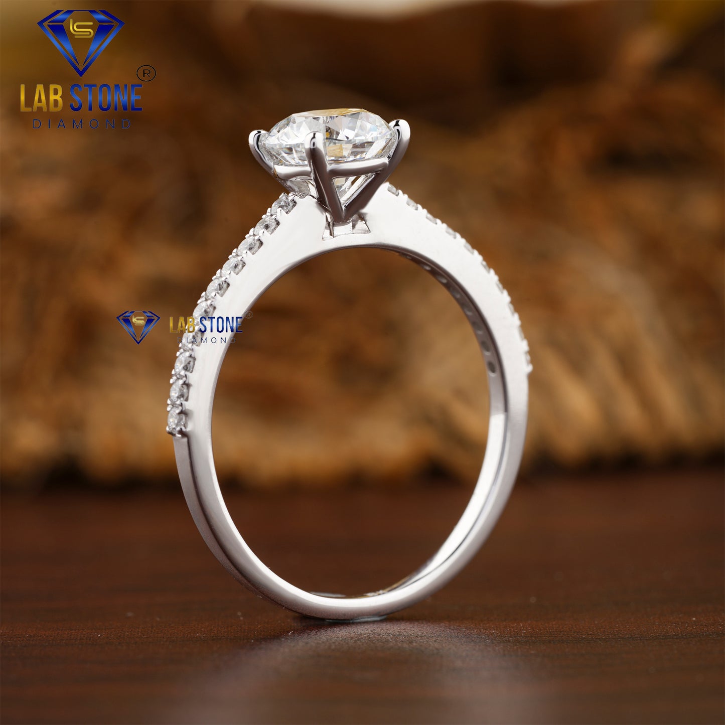 1.43 TDW Round Cut Daimond Women’s Engagement Ring