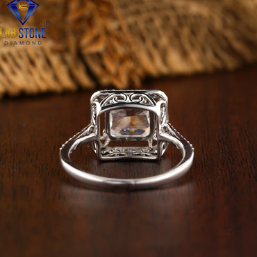 1.08 TDW Rose Cut & Round Cut Diamond Women's Engagement Ring