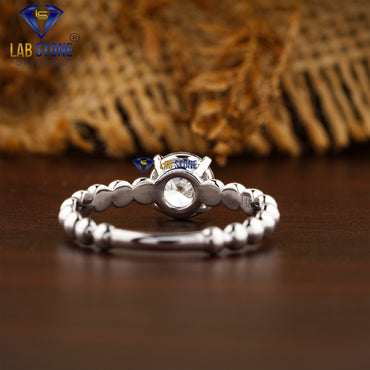 0.98 TDW Round cut Diamond Women's Solitaire Ring