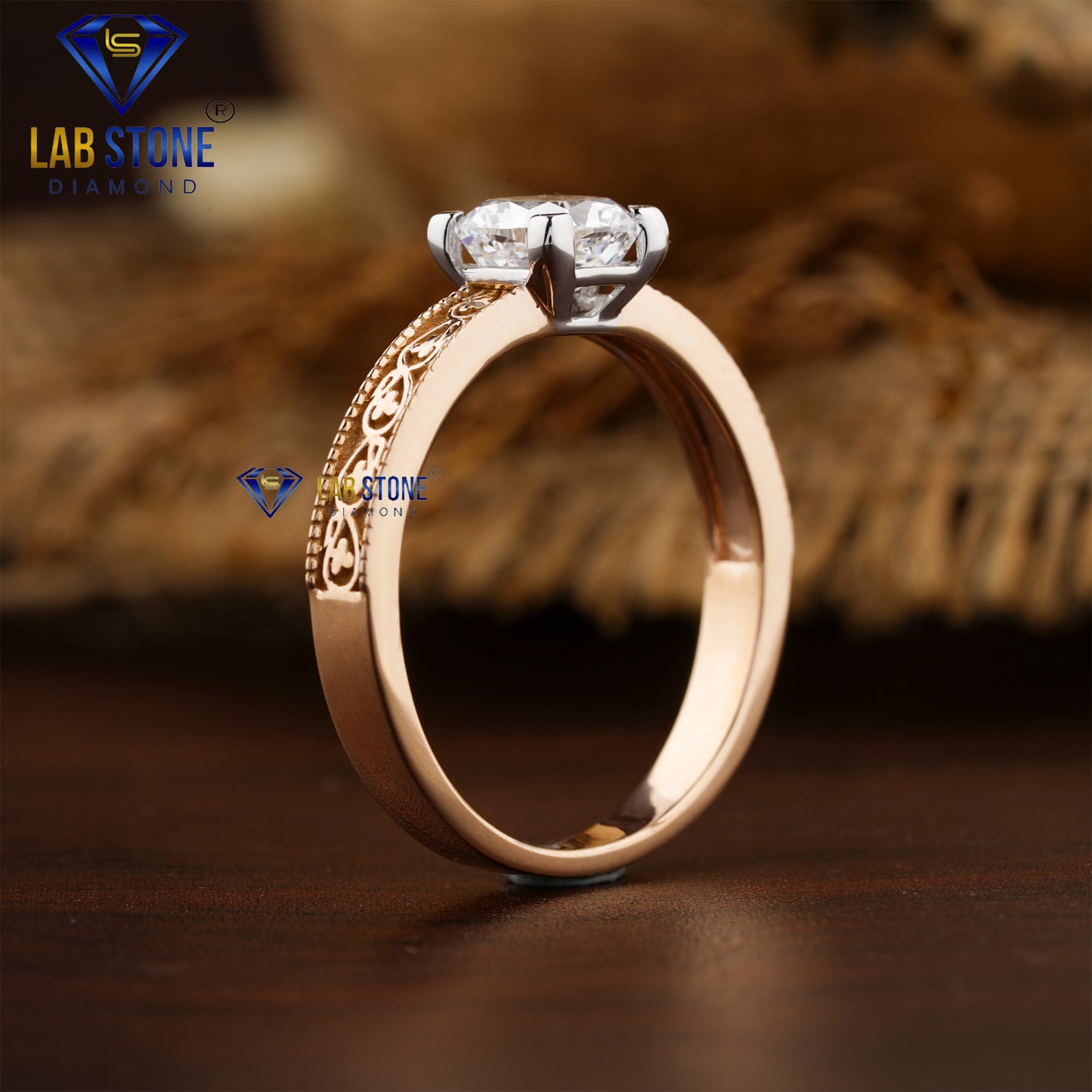 1.00 TDW Cushion Cut Daimond Women’s Solitaire Ring