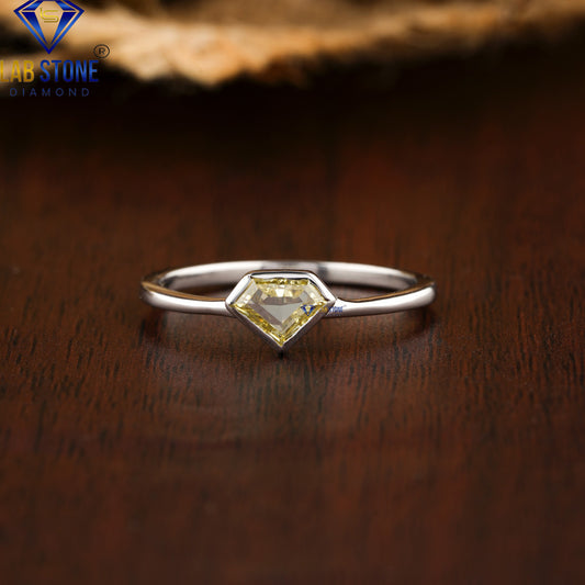 0.32 TDW Rose Cut Women's Diamond Solitaire Ring