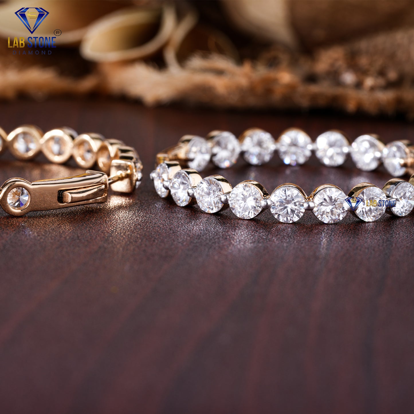 10.44 TDW Round Cut Diamond Hoop Earrings