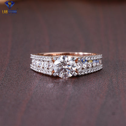 1.78 TDW Round Cut Diamond Women's Engagement Ring