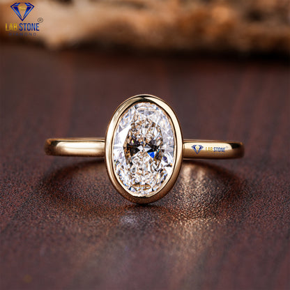 1.51 TDW Oval Cut Diamond Women’s Solitaire Ring