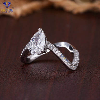 2.50 TDW Pear & Round Cut Diamond Women’s Engagement Ring