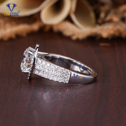 1.807 TDW Round Cut Diamond Women's Halo Ring
