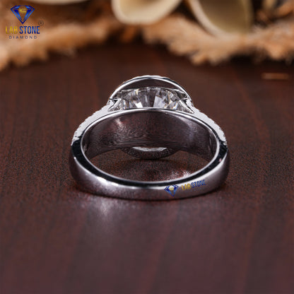 1.807 TDW Round Cut Diamond Women's Halo Ring