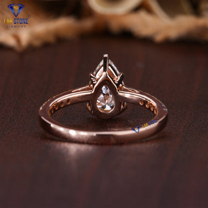 2.30 TDW Pear & Round Cut Diamond Women’s Engagement Ring