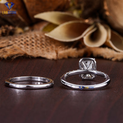 2.44 TDW Radiant & Round Cut Diamond Women’s Ring with Band