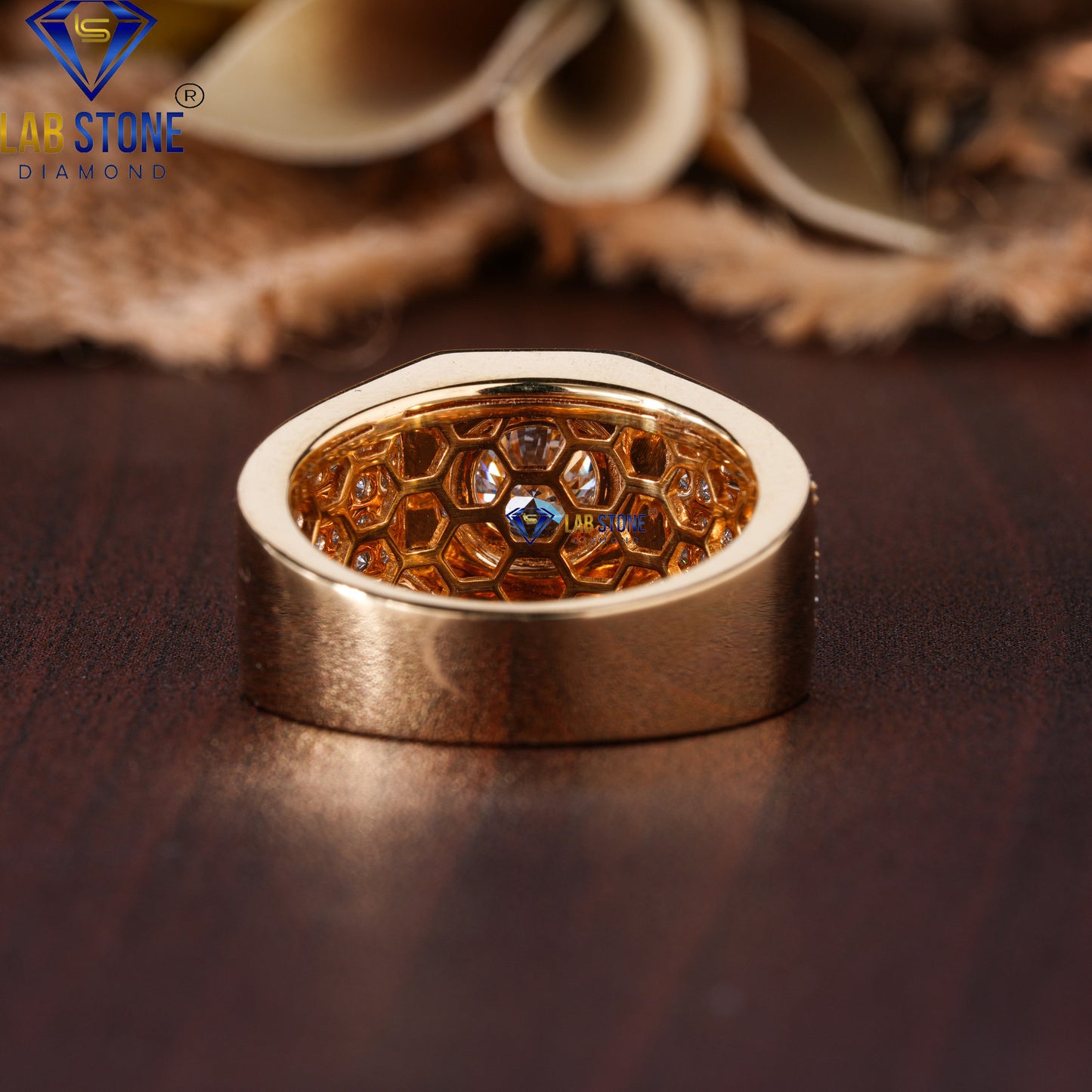 2.73 TDW Round Cut Diamond Men's Engagement Ring