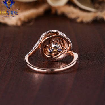 1.86 TDW Round Cut Diamond Women's Engagement Ring