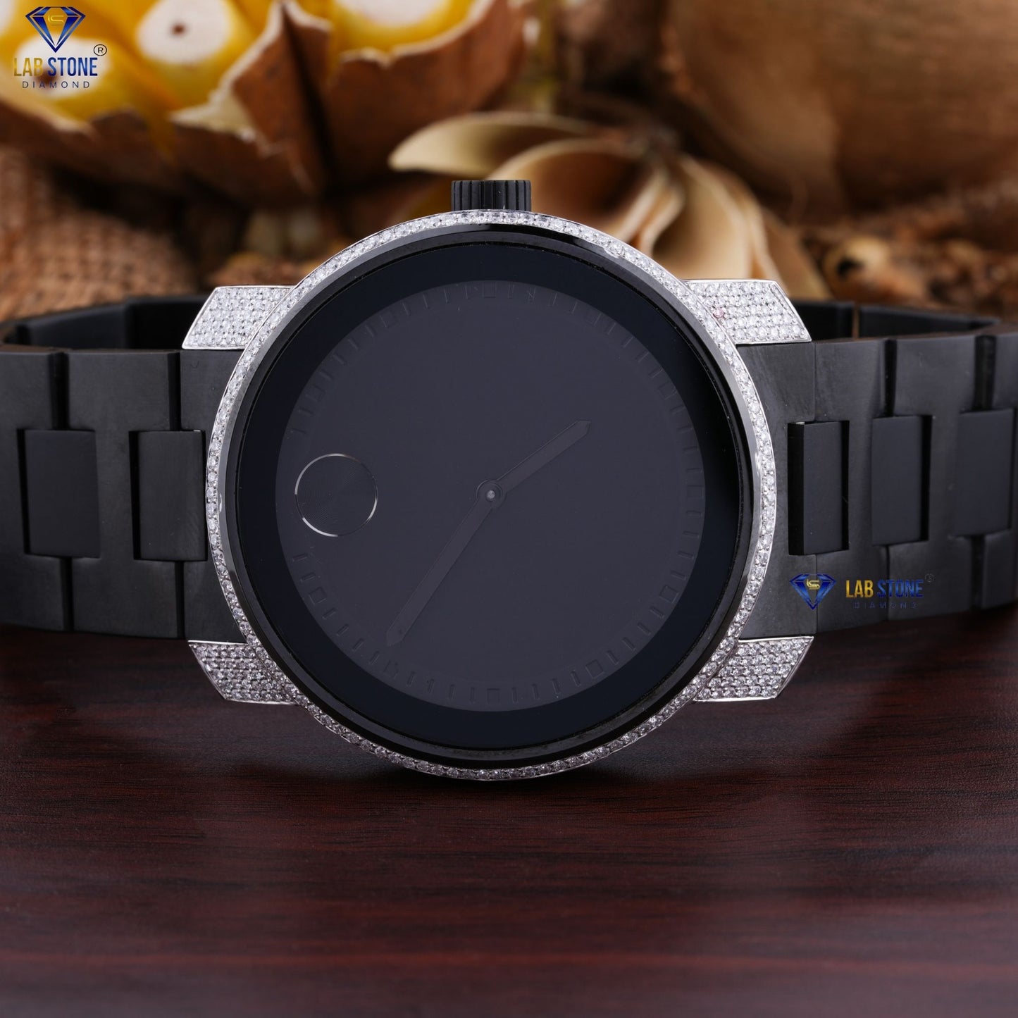 2.12 CT TDW Round Cut Moissanite DiamonD men's Watch