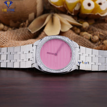 0.68 ct TDW Round Cut Diamond Watch Moissanite Diamond women's Watch