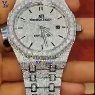 23.00 CT TDW Round Cut Men's Diamond men's Watch