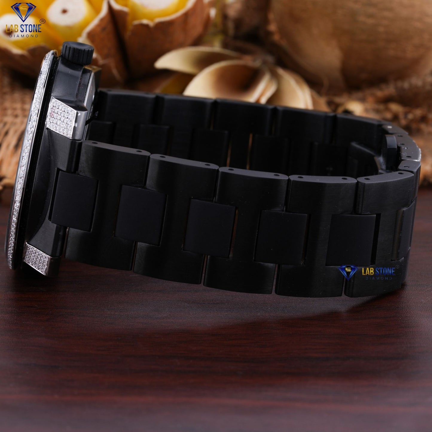 2.12 CT TDW Round Cut Moissanite DiamonD men's Watch