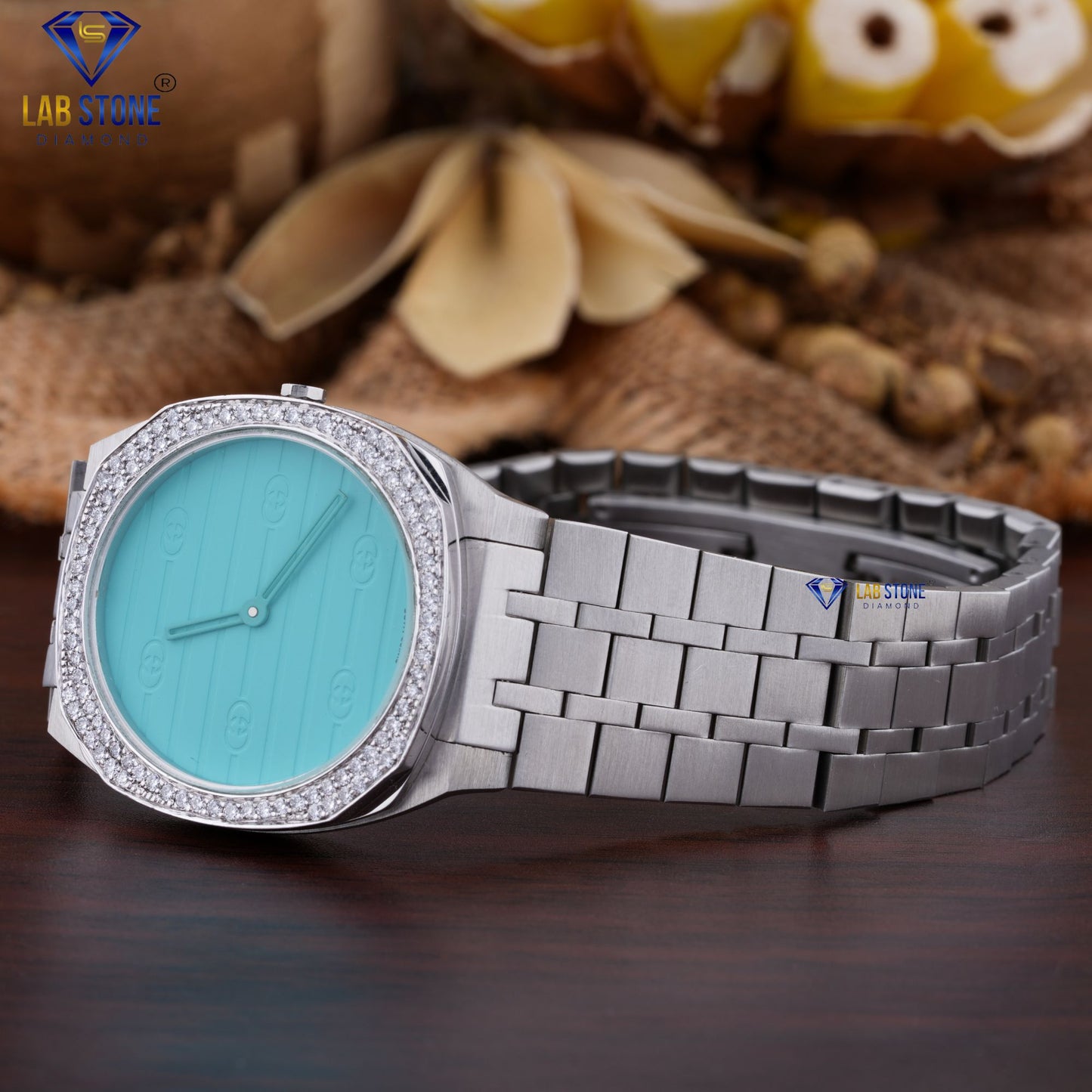 0.68 CT TDW Round Cut Diamond Watch Moissanite Diamond women's Watch