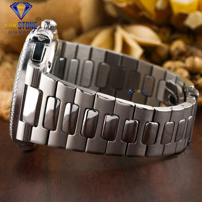 2.57 CT TDW Round Cut Diamond men's Watch