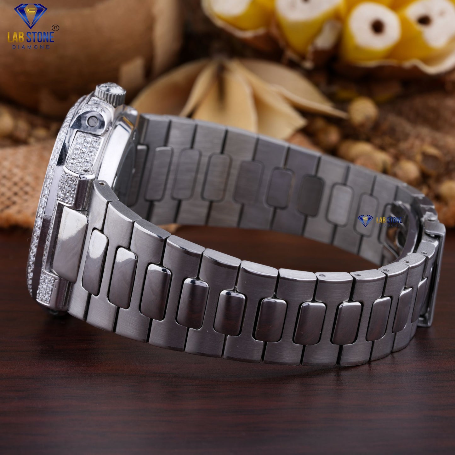 4.29 CT TDW Round Cut Moissanite Diamond women's Watch