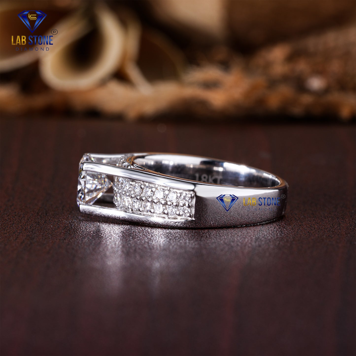 1.85 TDW Oval & Round Cut Women’s Diamond Engagement Ring