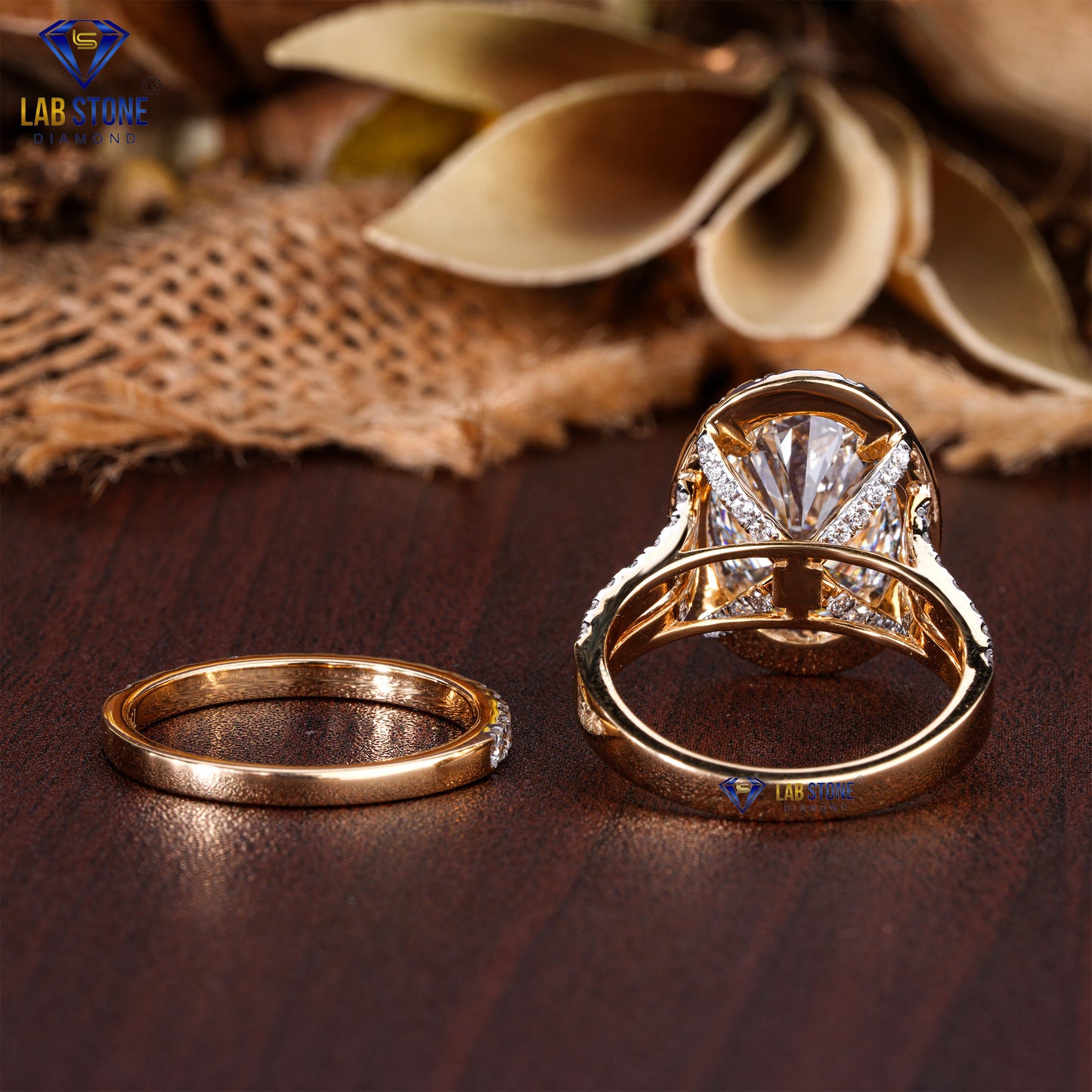 7.57 TDW Oval & Round Cut Diamond Women's Ring with Band