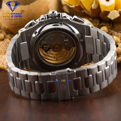 2.57 CT TDW Round Cut Diamond men's Watch