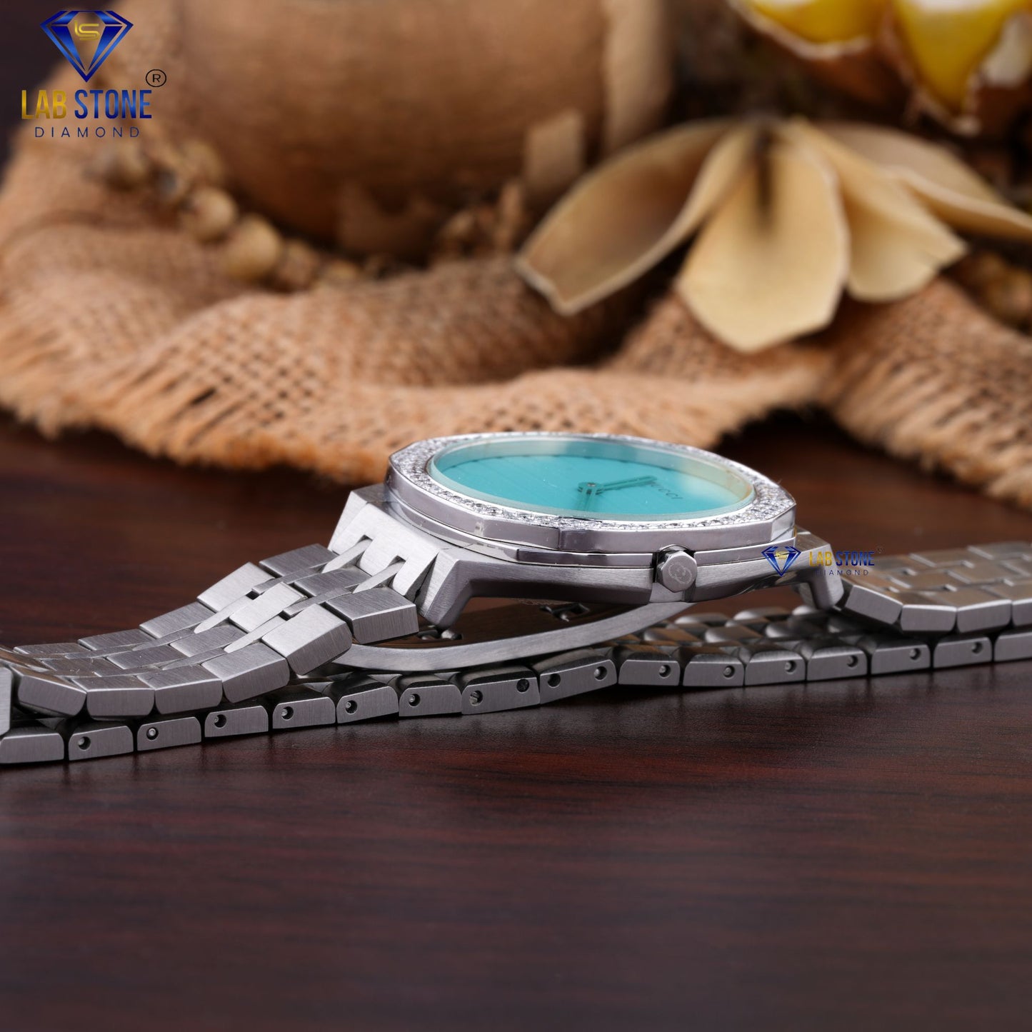 0.68 CT TDW Round Cut Diamond Watch Moissanite Diamond women's Watch