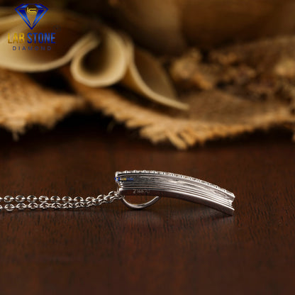 0.143 TDW Round Cut Diamond Custom Pendant with Chain