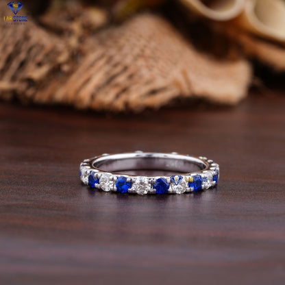 1.50 TDW Round Cut Women's Diamond Eternity Band Ring