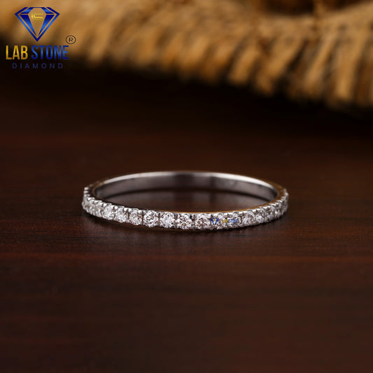 0.17 TCW Round Cut Women’s Diamond Band Ring