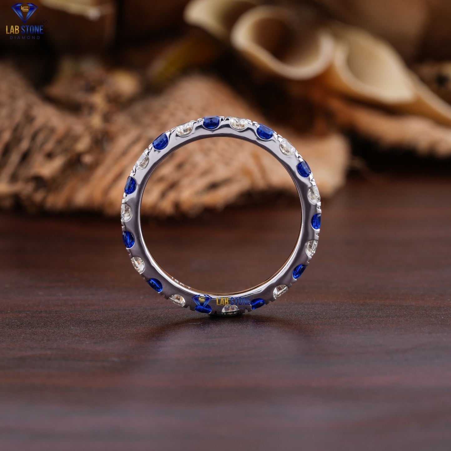 1.50 TDW Round Cut Women's Diamond Eternity Band Ring